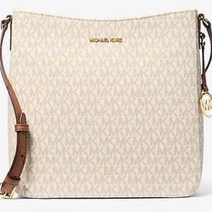 Michael Kors METALLIC MESSENGER CROSSBODY BAG